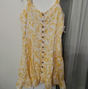 Yellow floral sundress